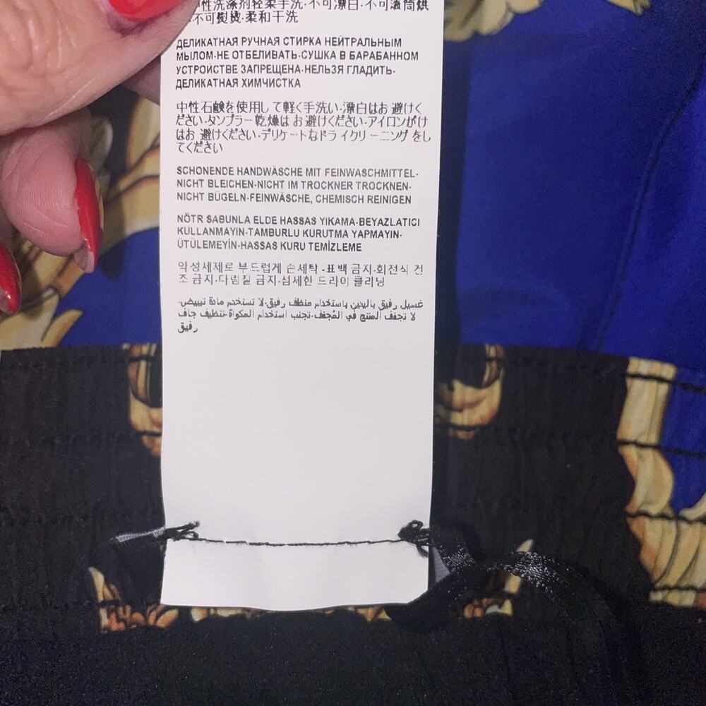 VERSACE Men's Barocco Swim Trunks Long Blue Size 7, US XL. Loud Luxury. - Picture 11 of 12